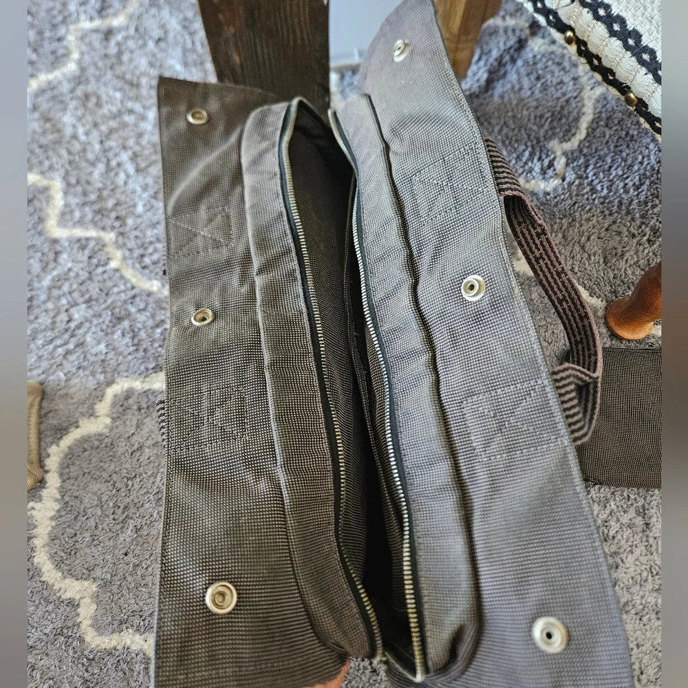 Hermes Canvas Tote Bag with Hermes Matching Wallet - Picture 13 of 16